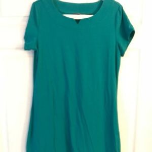 Green t-shirt dress